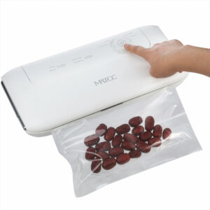 MATCC 130W Multi-function Food Vacuum Sealer Automatic/Manual Vacuum Sealing Machine with Cutter and Replaceable Sealing Strip