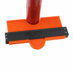 Measuring Angle With Orange Outline Ruler Measuring Tape With Steel Ruler