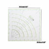 Multifunctional Acrylic Arcs & Fans Quilt Paper Fabric Circle Cutter Ruler