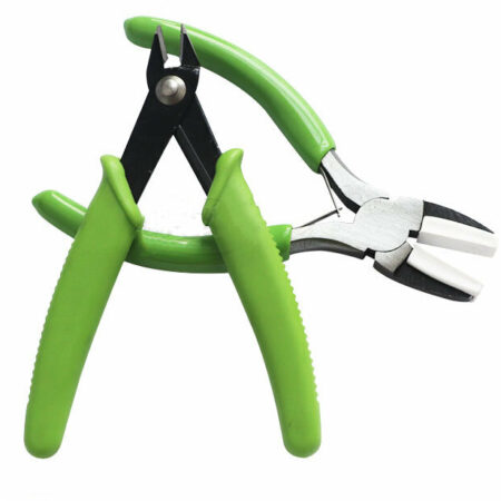 Nylon Mouth Flat Nose Pliers Handmade Jewelry Tools Spring Shears Thin Chain Hook Pliers Hand-cut Green Paint Shears Flat Shears Flush Pliers Mini Pliers
