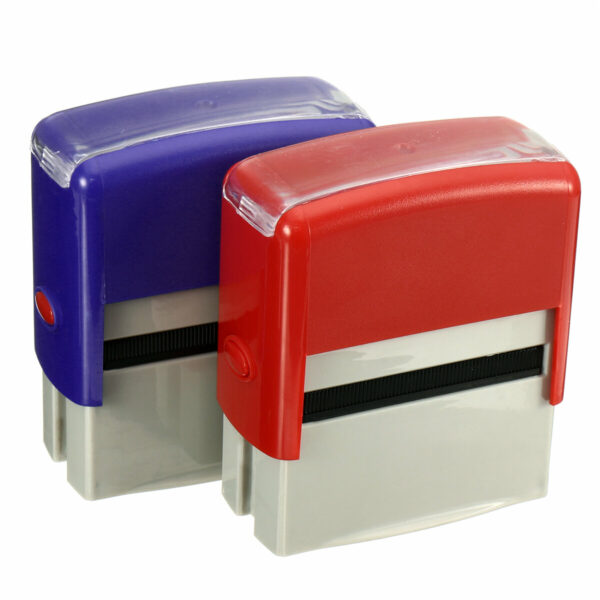 Personalised DIY Self Inking Rubber Stamp Kit Customised Business Name Address