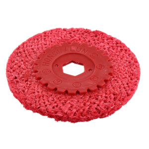 Red Hemp Rope Buffing Wheel for Stainless Steel Metal Coarse Grinding Angle Grinder Polishing Tools