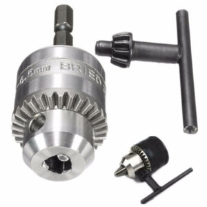 0.6-6mm Drill Chuck Driver Converter 3/8 Inch 24UNF With 1/4 Inch Hex Shank Adaptor