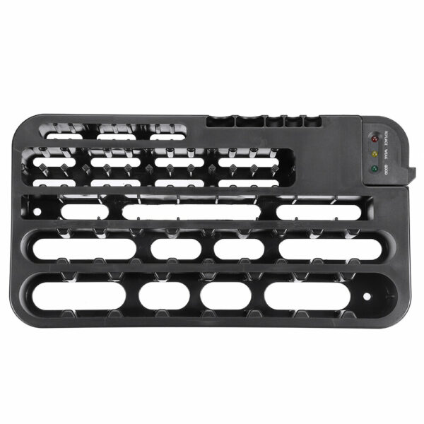 Battery Organizer Case Battery Storage Organizer Holder with Tester Battery Capacity Tester Caddy Rack Case Box