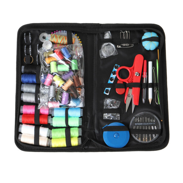 Portable Travel Small Home Sewing Kit Case Needle Thread Scissor