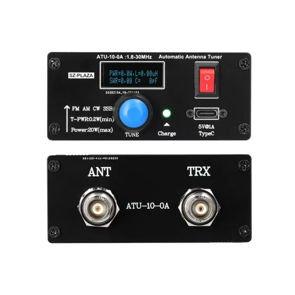 ATU-10-0A Shortwave 20W Automatic Antenna Tuner, 1.8-30MHz with ...